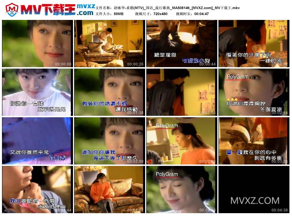 赵咏华-求婚(MTV)_国语_流行歌曲_MA508146